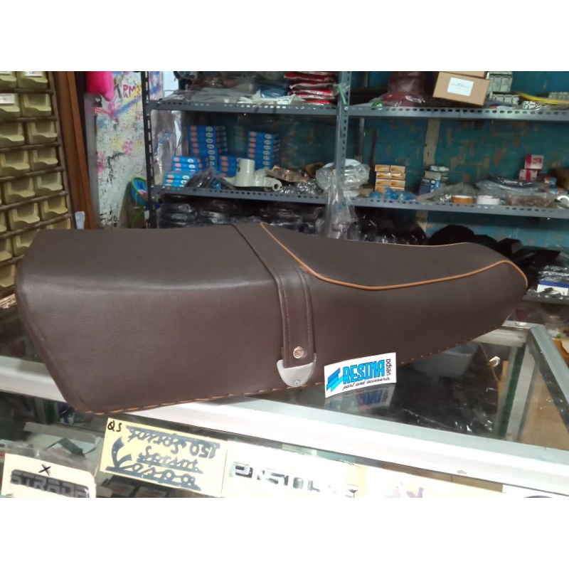 jok Vespa model replika new px bahan bagus ebonit premium warna coklat