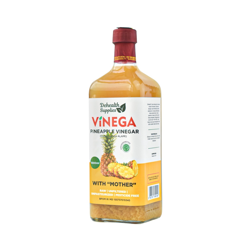 Dehealth Pineapple Vinegar ( Cuka Apel Nanas ) 1000 Ml