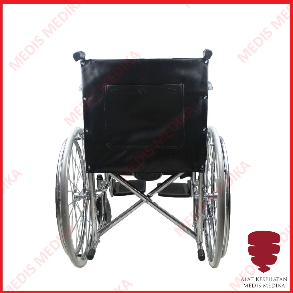 Kursi Roda 2in1 GEA FS609 Alat Bantu Jalan Penunjang Gerak BAB Toilet Duduk Wheel Chair WheelChair 2 in 1 FS 609