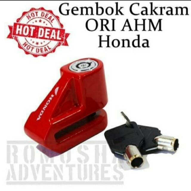 Gembok cakram motor original Honda