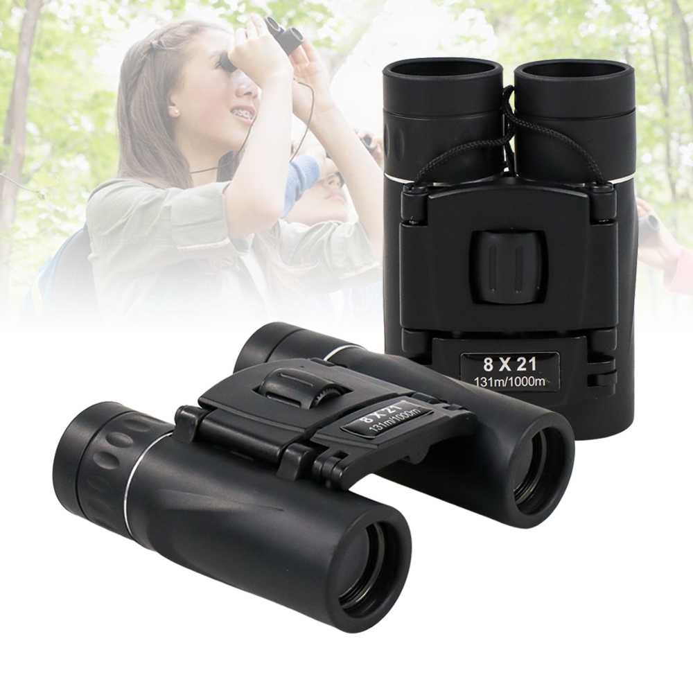 Teropong Jarak jauh Binokular Binoculars Compact Zoom Telescope 8x21