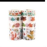 

10pcs/lot Cute Japanese Mermaid Animal Washi Tape Set Masking Tape