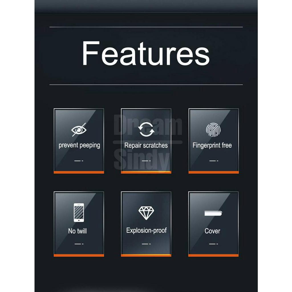 Film Pelindung Layar Hydrogel Anti Spy Untuk iphone 11 Pro Max X XS Max XR 7 8 6 6s PLus SE 2020 2022 SE3