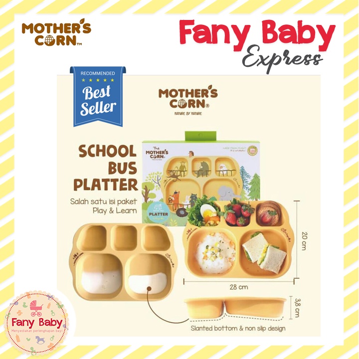 MOTHER'S CORN SCHOOL BUS PLATER