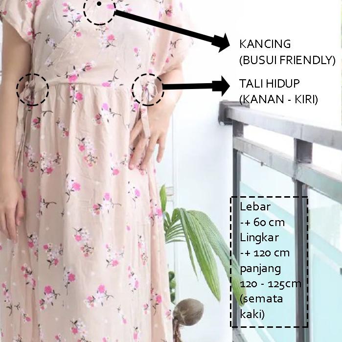 LONGDRESS KIMONO  HOMEDRESS KIMONO PANJANG BUSUI | BAJU TIDUR KIMONO | DASTER KIMONO JUMBO2 시