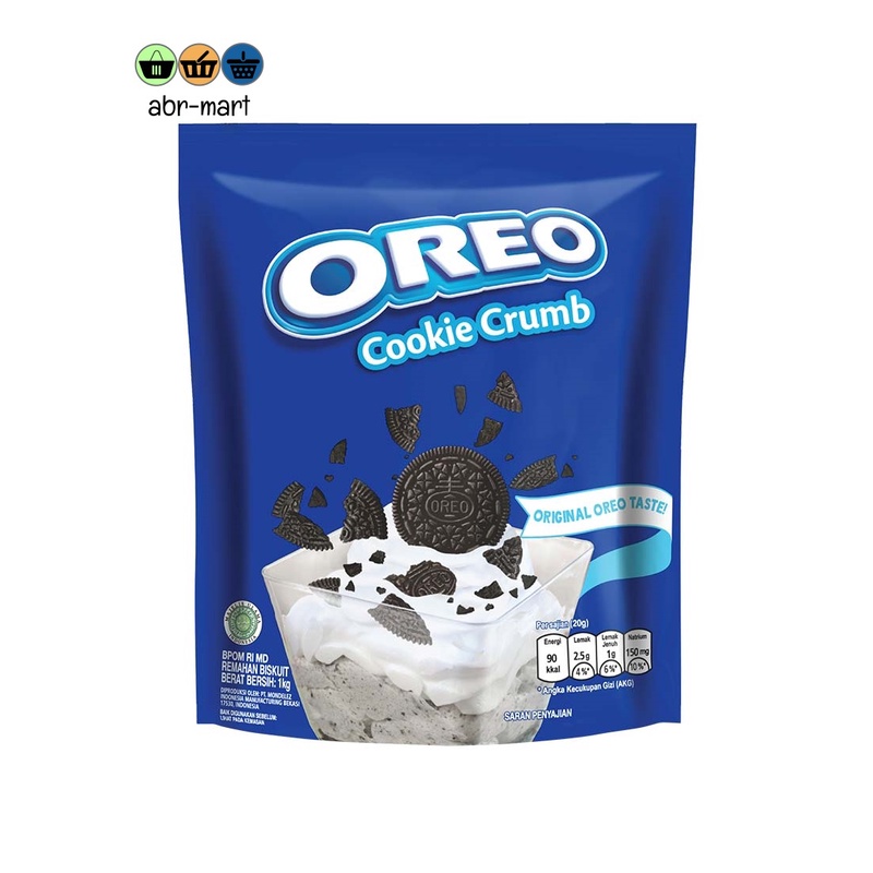 OREO Cookie Crumb 1Kg BUBUK Oreo 1Kg ORIGINAL *