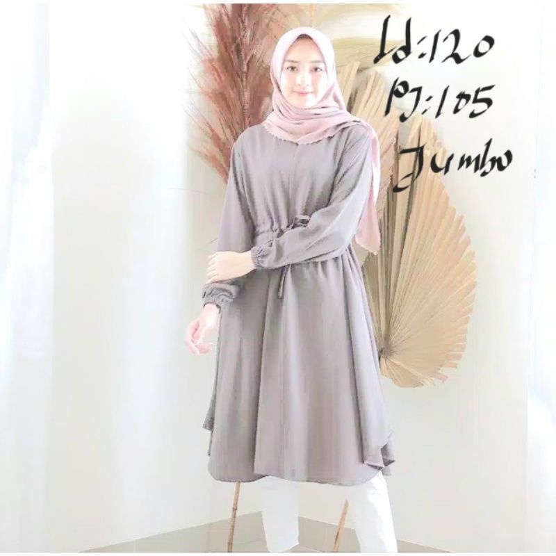 TUNIK JUMBO/BERTHA TUNIK/TUNIK MUSLIM/TUNIK HIJAB/TUNIK BIG SIZE/LD120/PJ105/REAL PICT/BUSUI&amp;BUMIL