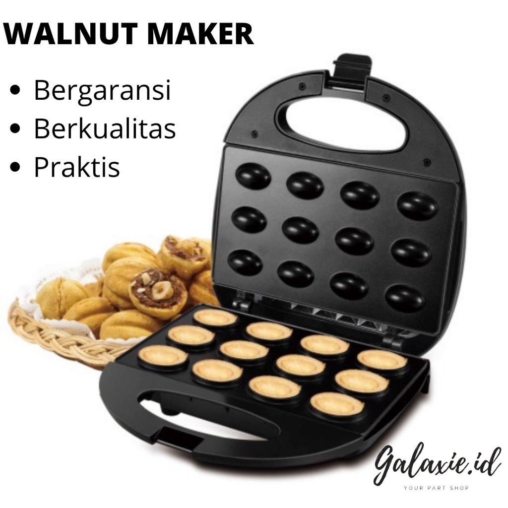 Mesin Pembuat Roti Mini 12 in 1 / Cetakan Kue Bolu Mini Listrik / Nut Maker Sonifer SF-6064 Sandwich