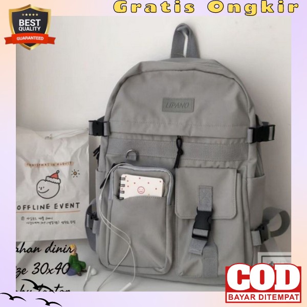 Tas Ransel Backpack Wanita Import Terbaru Sekolah Anak Perempuan Laptop Kerja Batam Hitam Wanita Smp