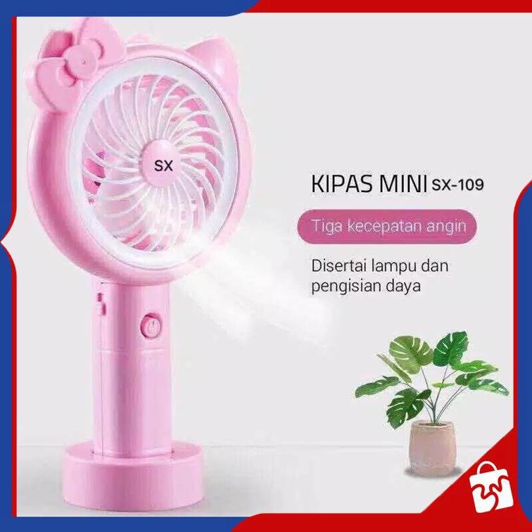 Handy Mini Fan Portable SX-109 HELLO KITTY / DORAEMON,kipas mini