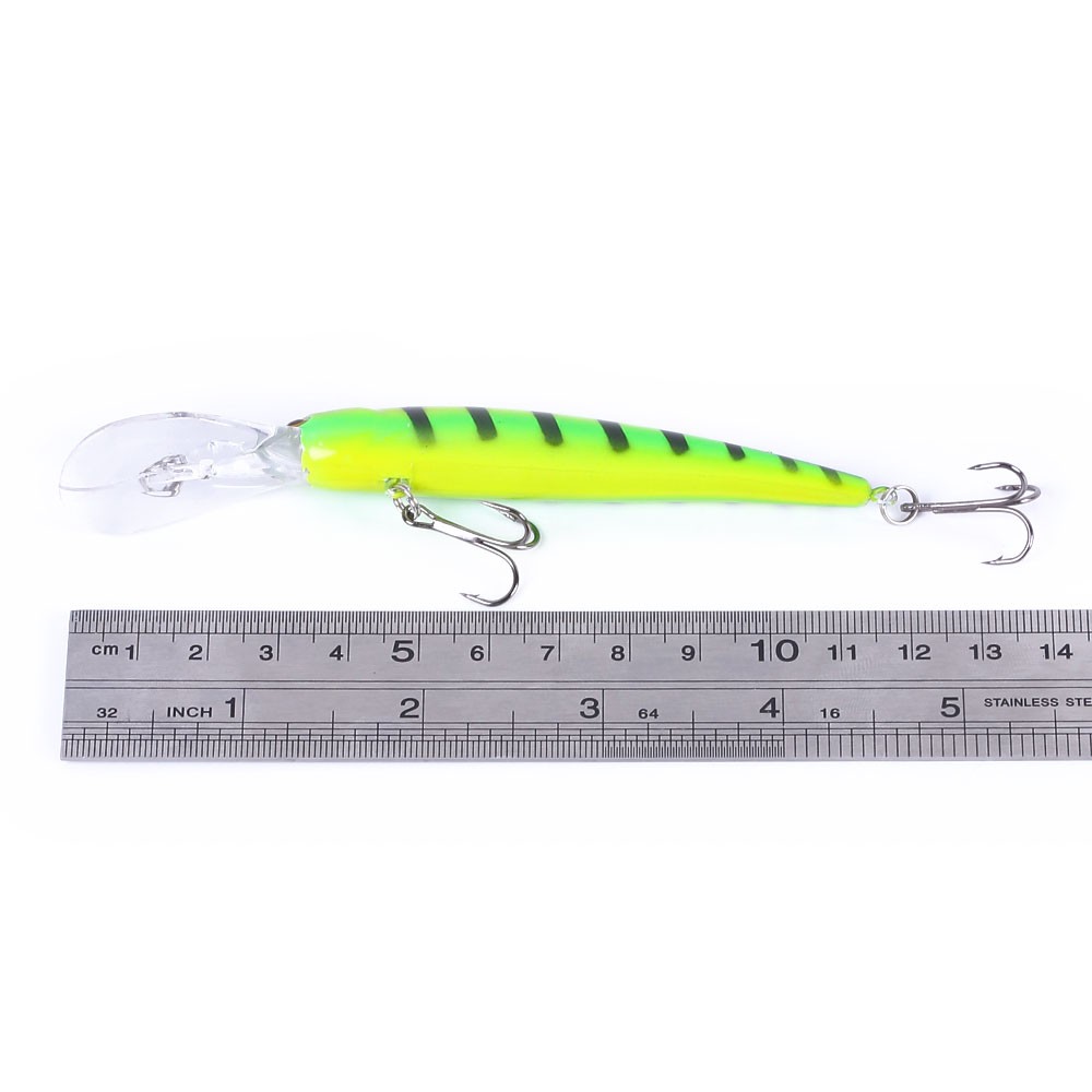 HENGJIA New 10Pcs Minnow Umpan Pancing 12.5cm/10g Swimbait Fishing Lure Ikan Kail Bait Bass Tackle