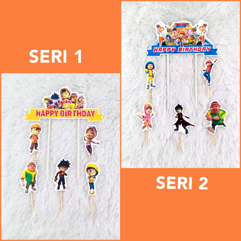 

Topper cake / seri topper banner / hiasan kue BOBOIBOY