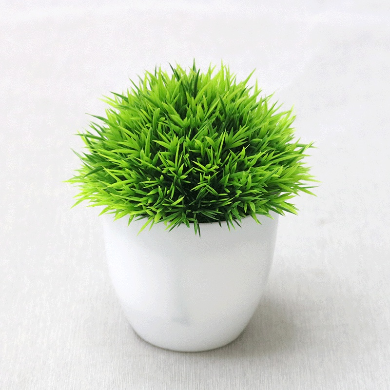 Swopply PT40 Pot Tanaman Hias Bunga Hias Plastik Ornamen Pot Bongsai Artificial Flower Decoration