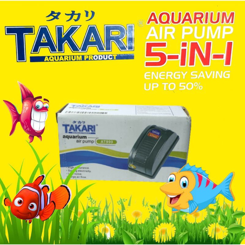 AIR PUMP TAKARI AT 999/2800 AERATOR AQUARIUM 1 OUTPUT