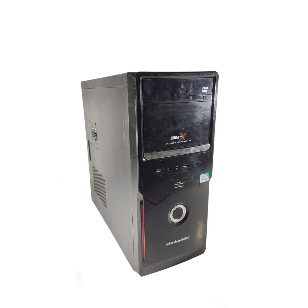 komputer pc rakitan core 2 duo E8400 3,0GHZ RAM 4GB DDR 2 HARDISK 160GB