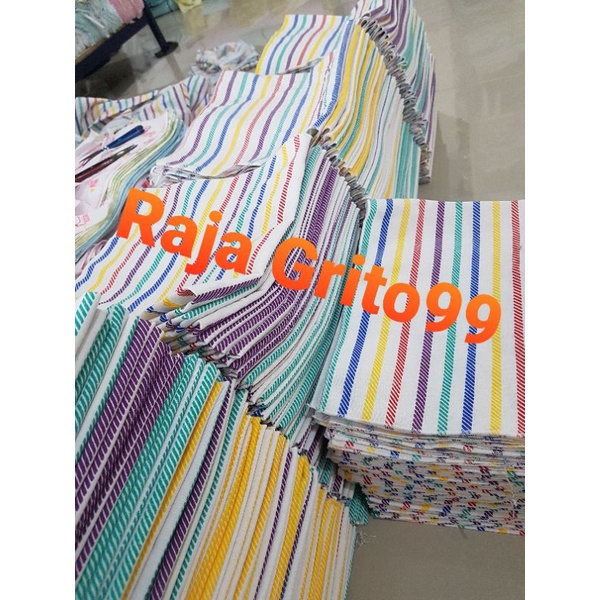 Lemek Lorek Bayi JUMBO 55x50 (Grosir 12pcs) Alas ompol bayi XXL / Lemek lorek pelangi Super besar (extra Jumbo) / lurik Rainbow