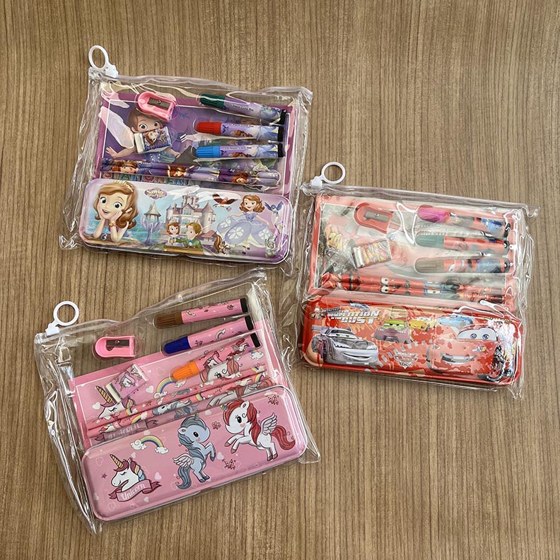 

Pensil Set Karakter/Stationery Set/Pensil Set 6 in 1 Karakter/Alat Tulis Set Anak 6 in 1 Karakter/Pensil Set Murah/Fancy