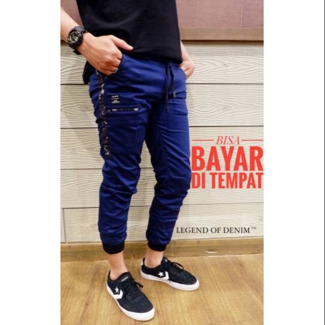 CELANA PANJANG PRIA JOGGER POCKET CHINO CAMO FLAG BIRU CELANA PANJANG PRIA JOGGER POCKET CHINO CAMO FLAG BIRU