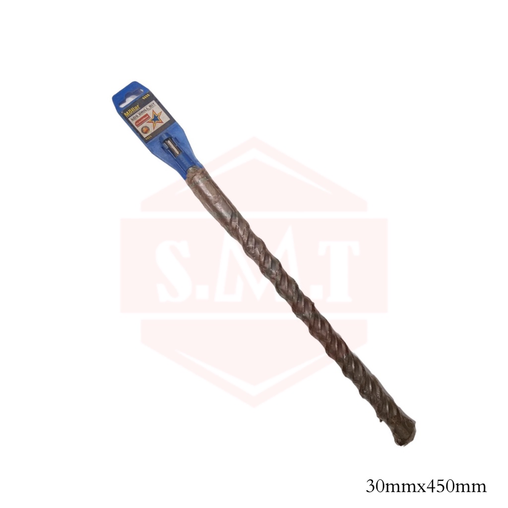 MOLLAR Mata Bor Beton SDS Plus 30mm x 450mm Panjang 45cm