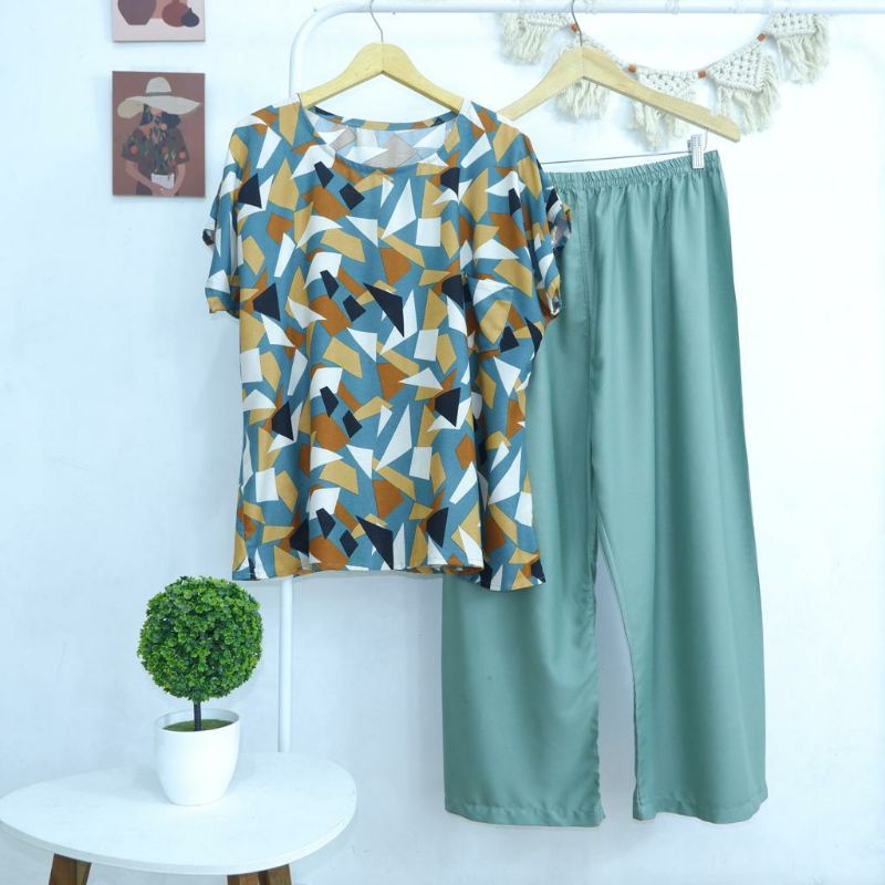 BABYDOLL JUMBO RAYON FIT TO XXXL LD 130 (CELANA PANJANG) SERI 1 LD125 LD130-PJXL 46