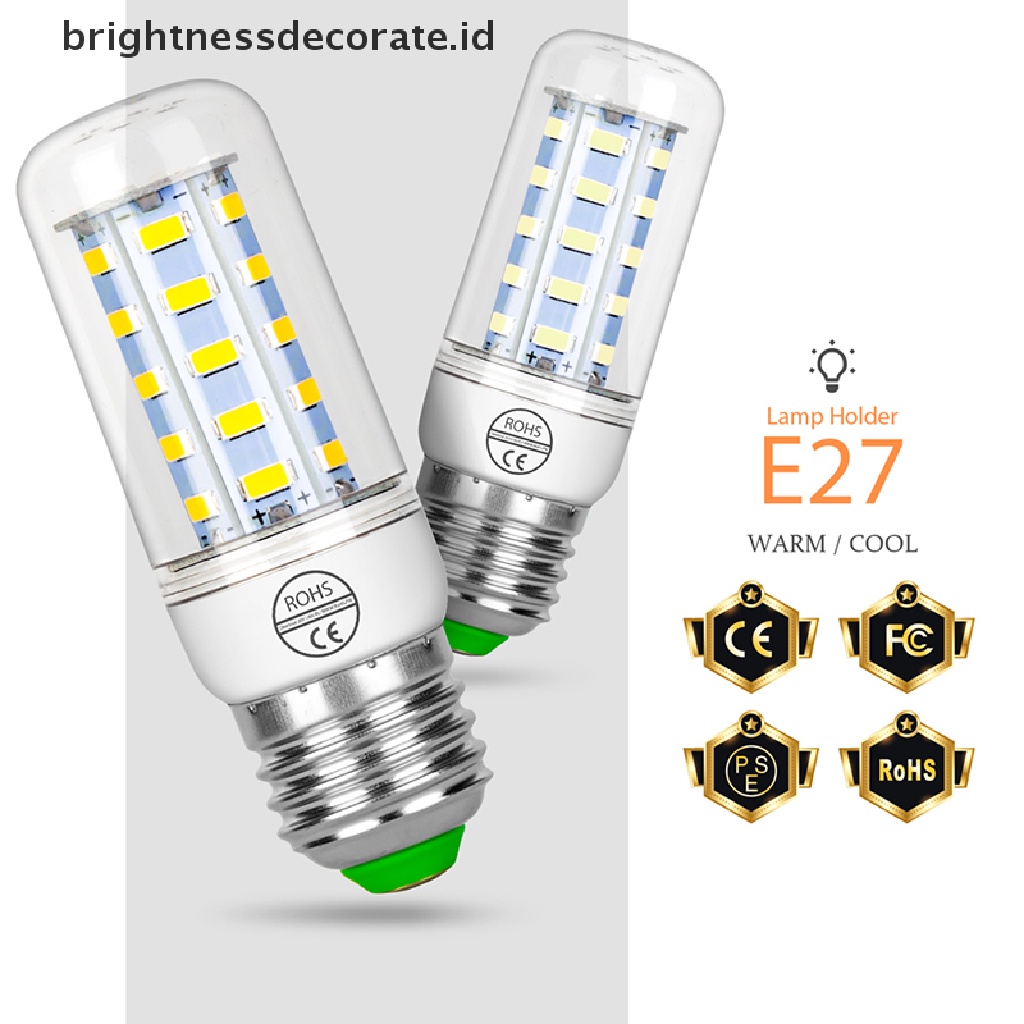 Lampu Jagung Led E27 E14 7w 9w 12w 15w 20w 25w 5730 Smd Warna Warm White