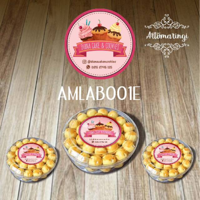 

Artomaringi STIKER LABEL KEMASAN / STICKER LABEL KUE KERING AMLAB001D