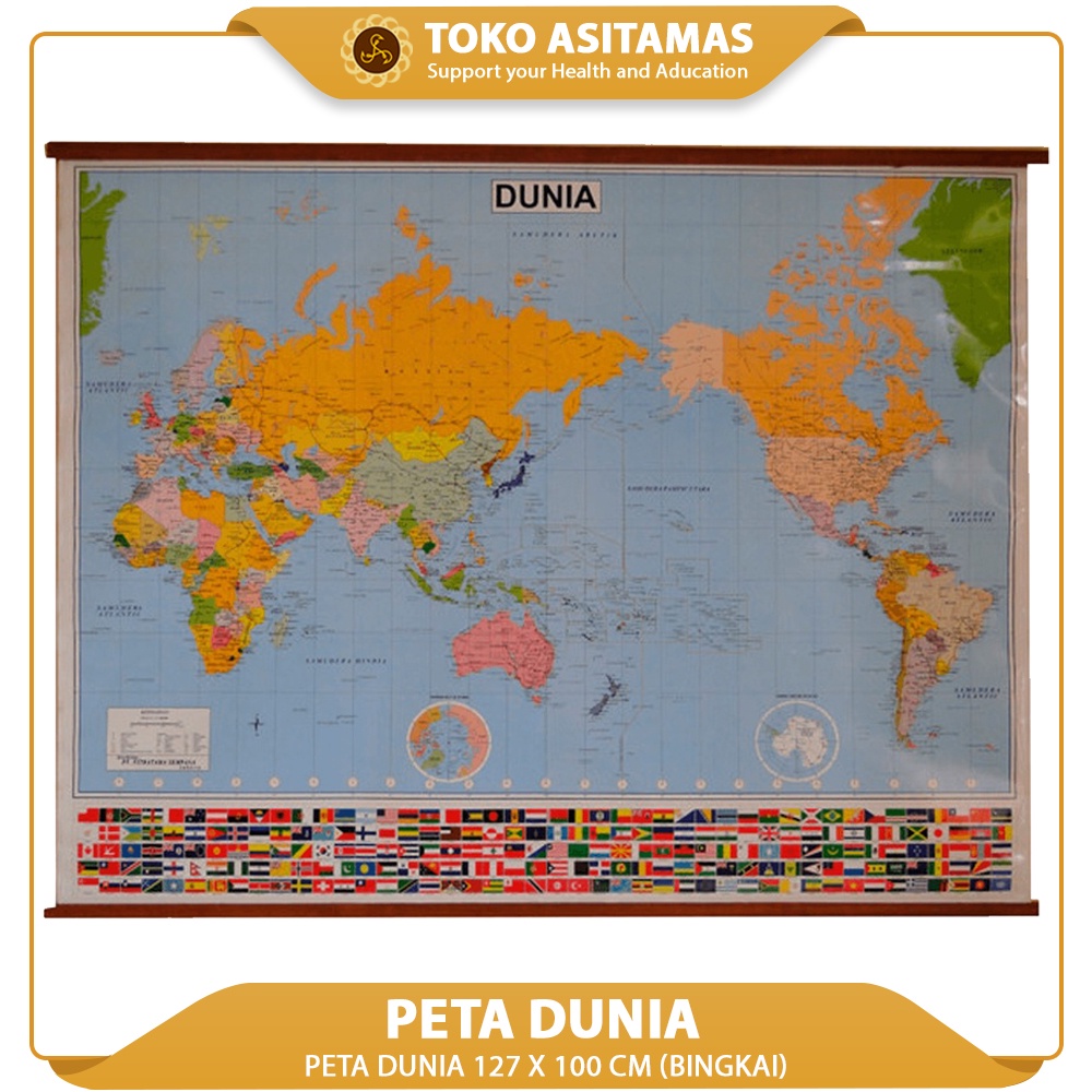 Peta Dunia (Bingkai)