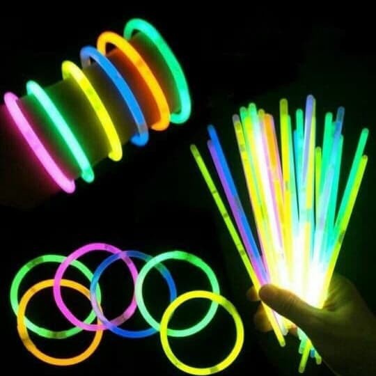 WW Glow Stick / Glow Stik / Gelang Glow in the Dark / Gelang Fosfor Pesta Party Glow Stik + Konektor