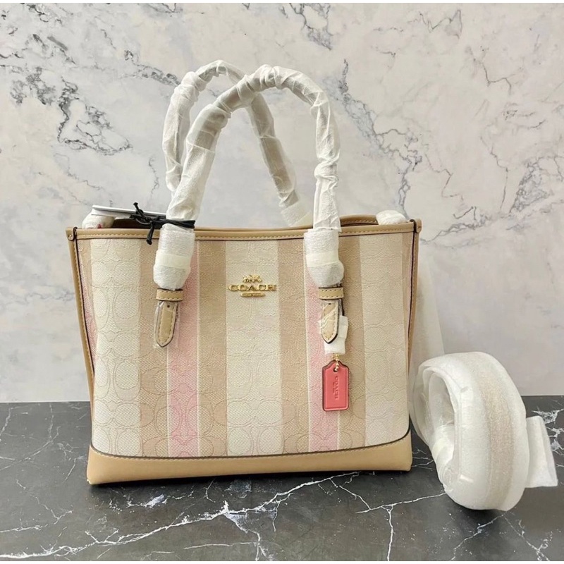 Tas Coach original - Coach mollie 25 signature jacquard in taffy multi