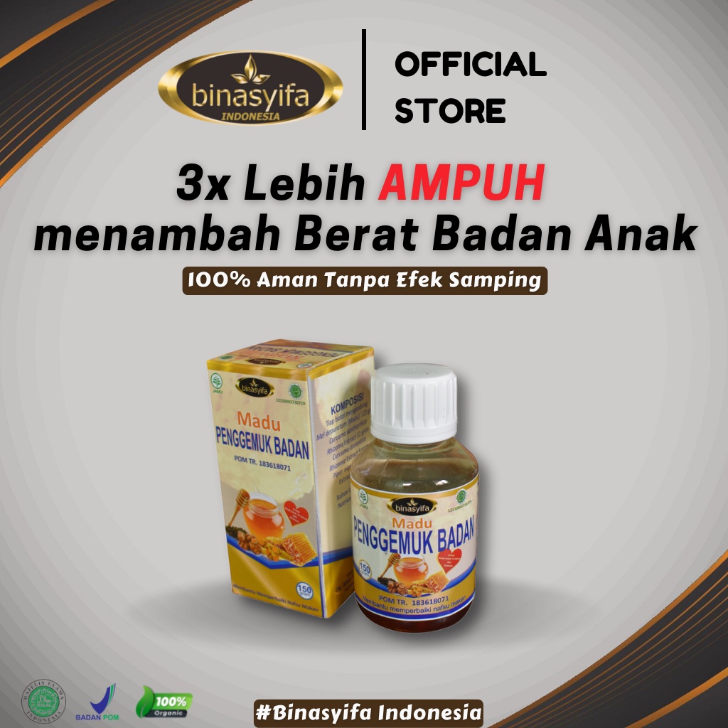 [COD] Madu Obat Penggemuk Badan BPOM Gemuk Badan Binasyifa Penambah Berat Badan Vitamin Suplemen Pen