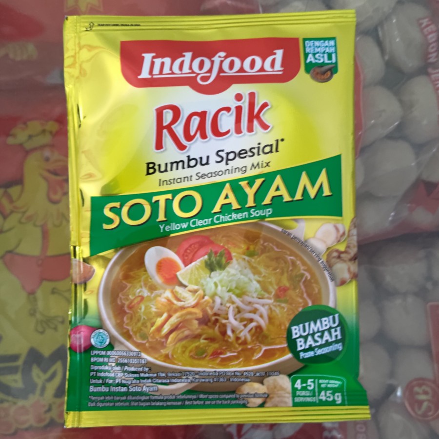 

Indofood racik bumbu soto ayam 45 gr