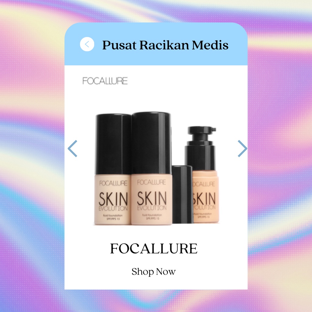 FA30 FOCALLURE Full Coverage Oil-control Fluid Foundation - BPOM