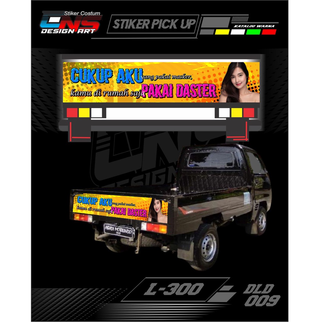 stiker pintu belakang carry ts 120 stiker variasi mobil pick up stiker mobil stiker pintu belakang a
