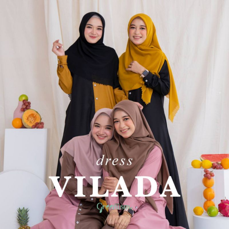 VILADA DRESS BY GREENISM | TOYOBO free broch cantik
