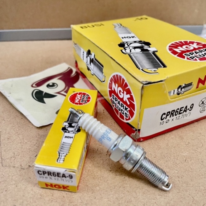 Busi NGK Spark Plug CPR6EA-9 - Busi Motor Yamaha NGK Busi motor Honda / busi beat / busi vario / busi scoopy / busi spacy / busi vixion / busi satria fu / shogun rr 125 / supra x 125 / cs1 / jup iter mx / genio / byson