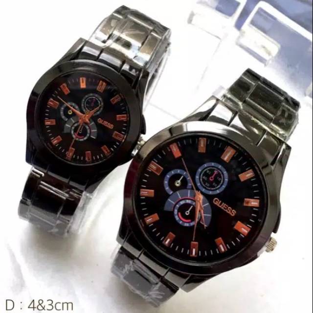 jam tangan couple rantai sudah sepasang + BOX murah