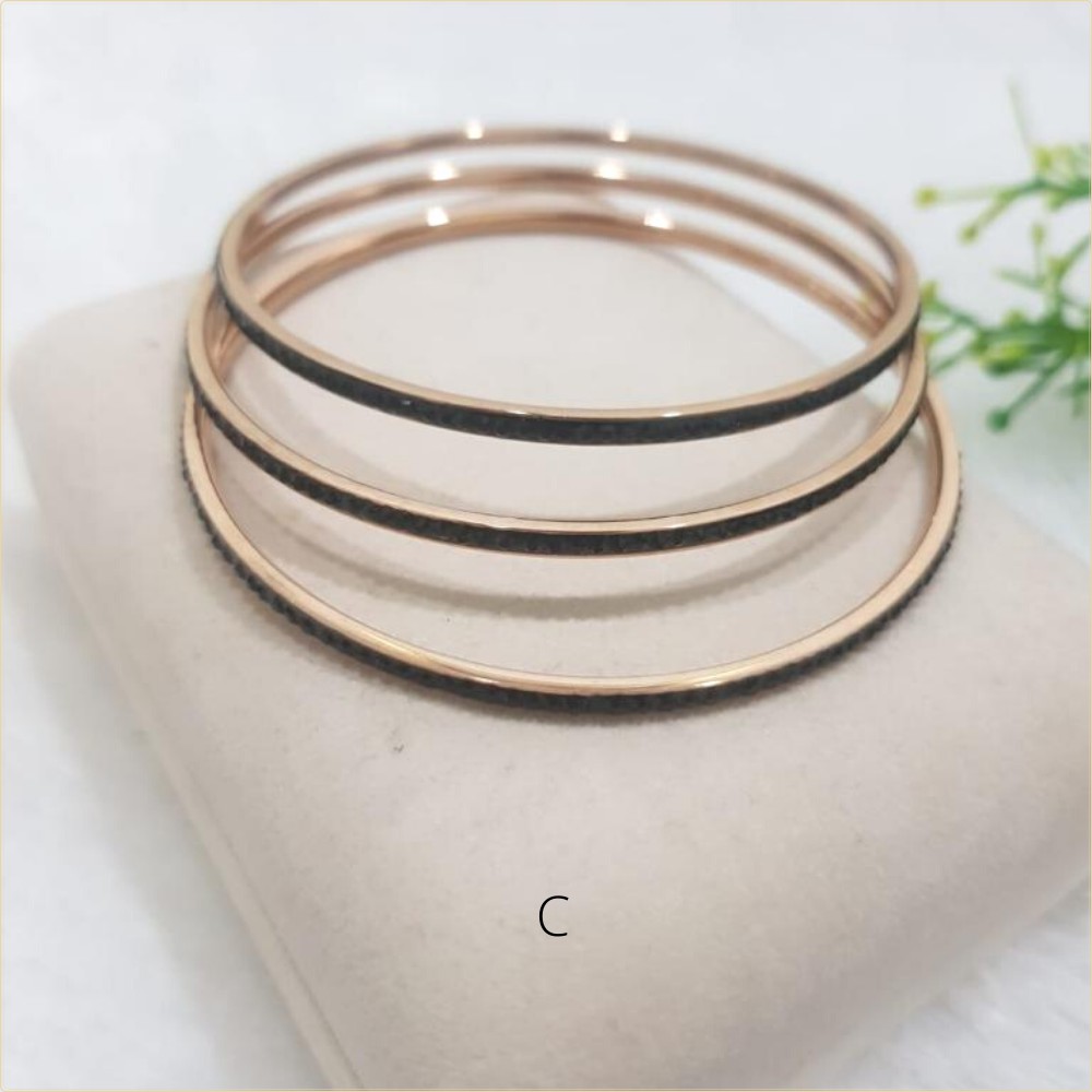 Gelang Keroncong Titanium Rose Gold