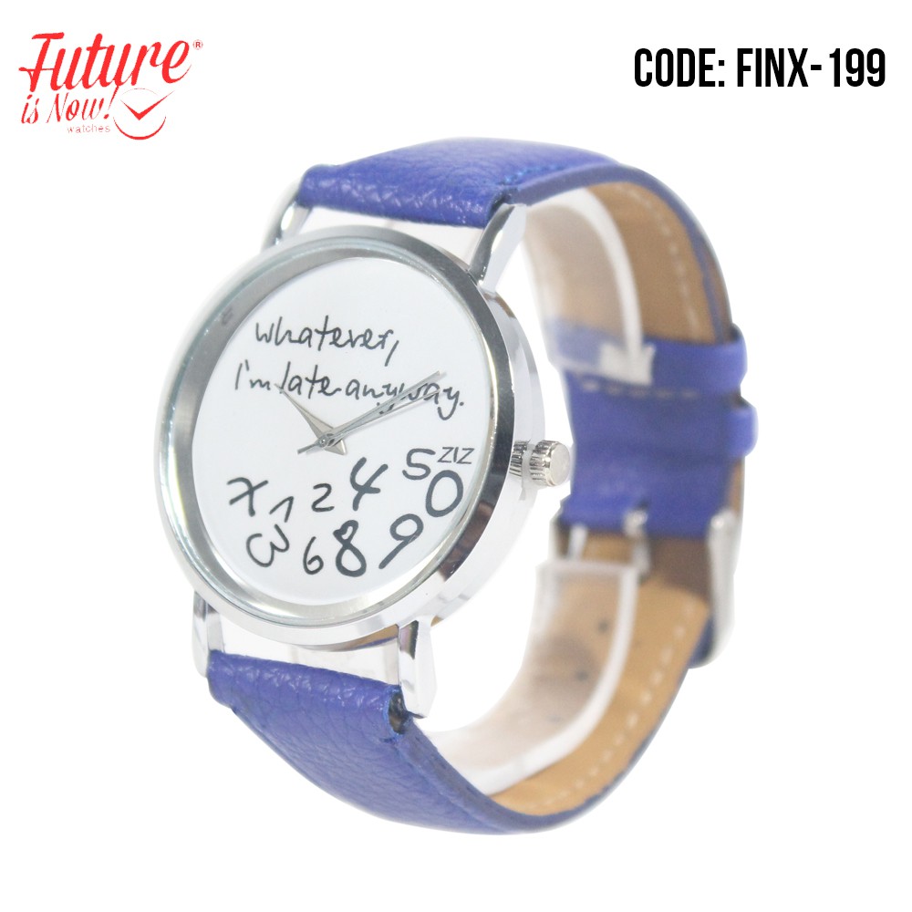 FINX-199 Jam tangan fashion wanita analog - leather strap - 4 pilihan warna