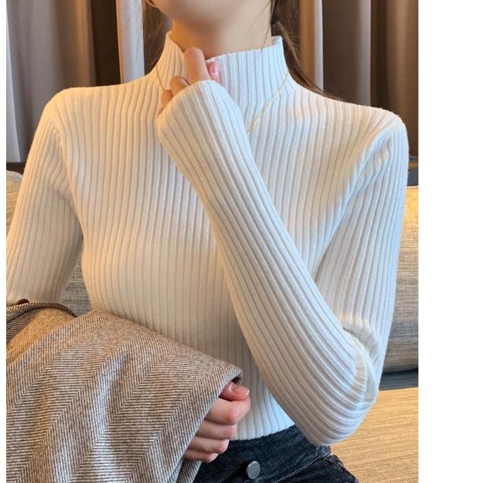 TERMURAH Manset Rajut Inner Hijab Baju Dalaman Turtleneck Knit Baju Rajut Lengan Panjang <<