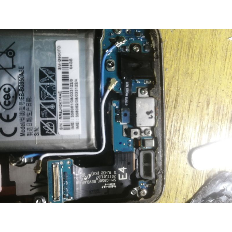 konektor cas samsung s8 ori copotan