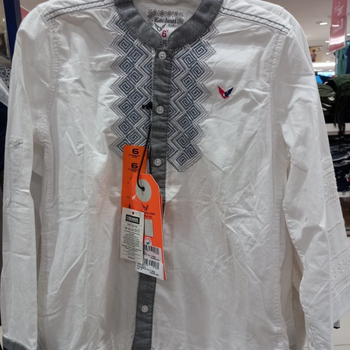 BAJU KOKO ANAK LAKI LAKI PANJANG CARDINAL KIDA ORI