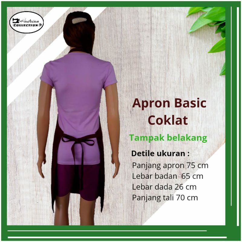 Celemek Apron Kitchen Barista waitres Salon Pelayan - Drill premium quality