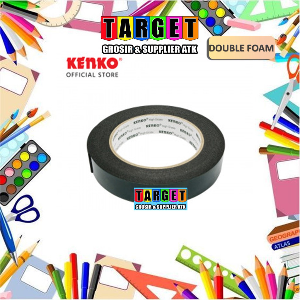 

DOUBLE FOAM TAPE 21mm / LAKBAN SOLASI BUSA HIJAU 1 INCH
