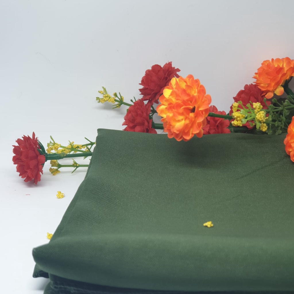 PROMO KERUDUNG SEGI EMPAT BELLA SQUARE / JILBAB MUSLIM / HIJAB SEGI EMPAT POLOS TERBARU-Army