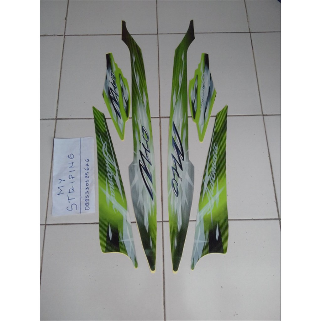 Stiker Mio smile 2009/2010 hijau