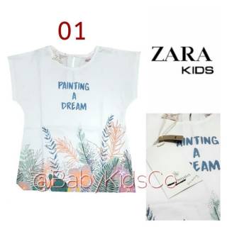 ORIGINAL Zara  Kids Top kaos  oblong anak  cewek zara  murah 