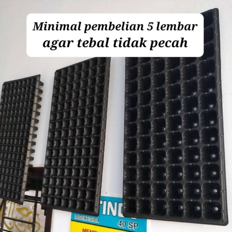 Tray semai sayuran hortikultur 200 162 128 105 dan 72 lubang nampan pot bibit benih cabai cabe tomat