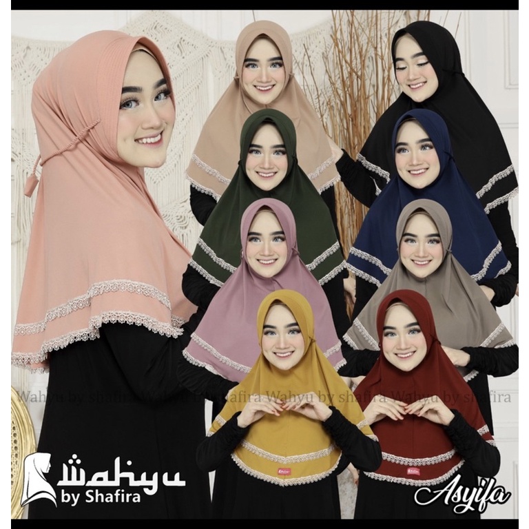 hijab asyifa  ori wahyu / wahyu by safira /  asyifa ori wahyu bu safira