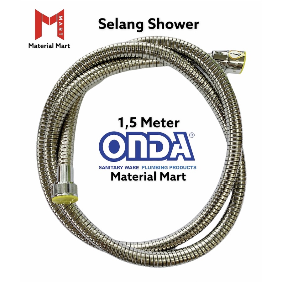 Selang Shower Mandi Onda 150 CM | Shower Fleksibel Hose FCHS Onda 150Cm | Material Mart