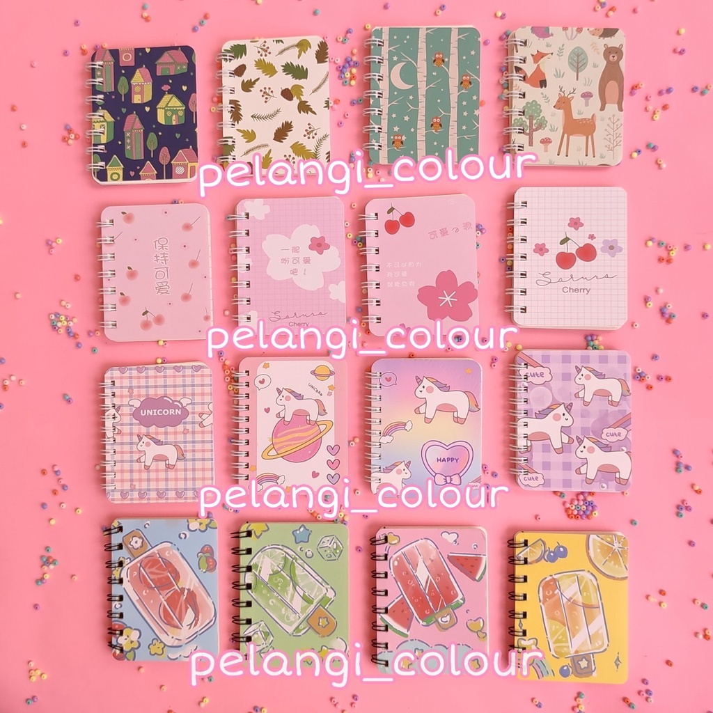 

Buku Notes Mini karakter lucu